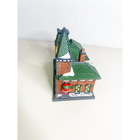 Dickens Collectibles Train Station & Cafe 1998 Lighted Porcelain Building In Box - Picture 6 of 9